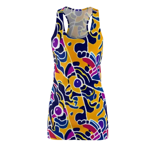 Magma Maze on a Racerback Dress