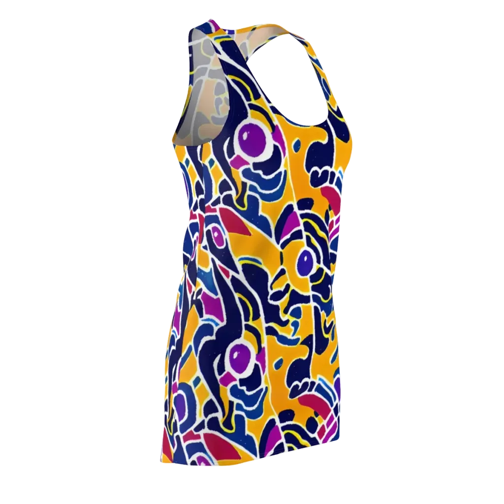 Magma Maze on Racerback Dress — Front Side