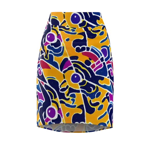 Magma Maze on a Pencil Skirt