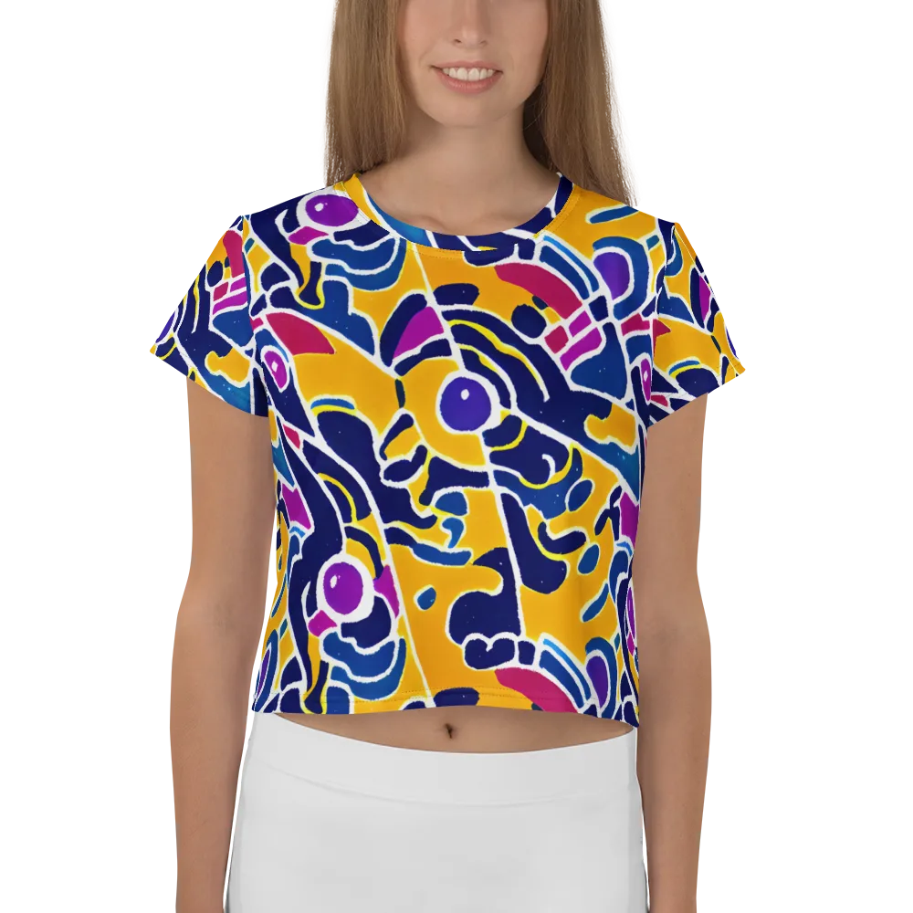 Magma Maze on Crop Tee — Front