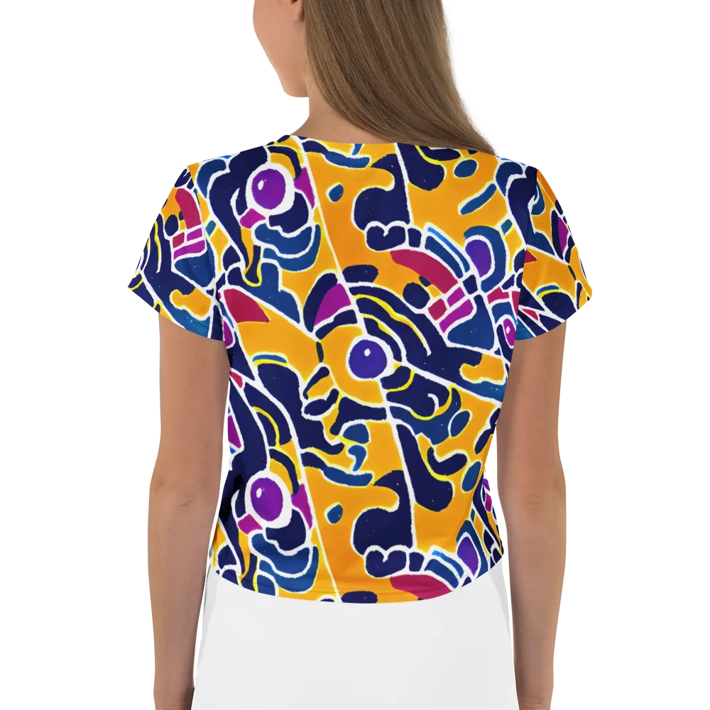 Magma Maze on Crop Tee — Back