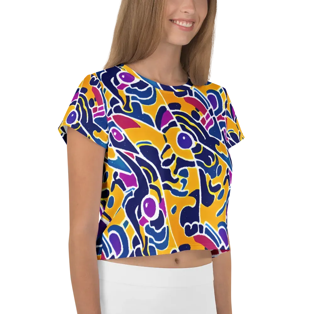 Magma Maze on Crop Tee — Right