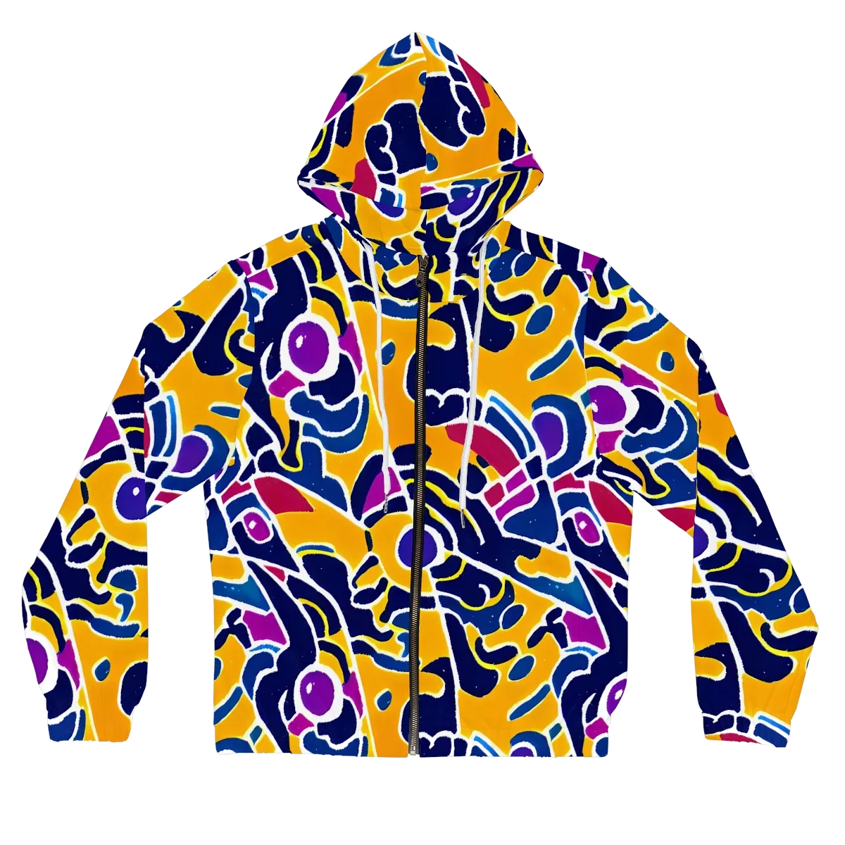 Magma Maze on Women's Full-Zip Hoodie — Front