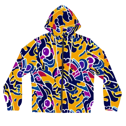 Magma Maze on a Women's Full-Zip Hoodie
