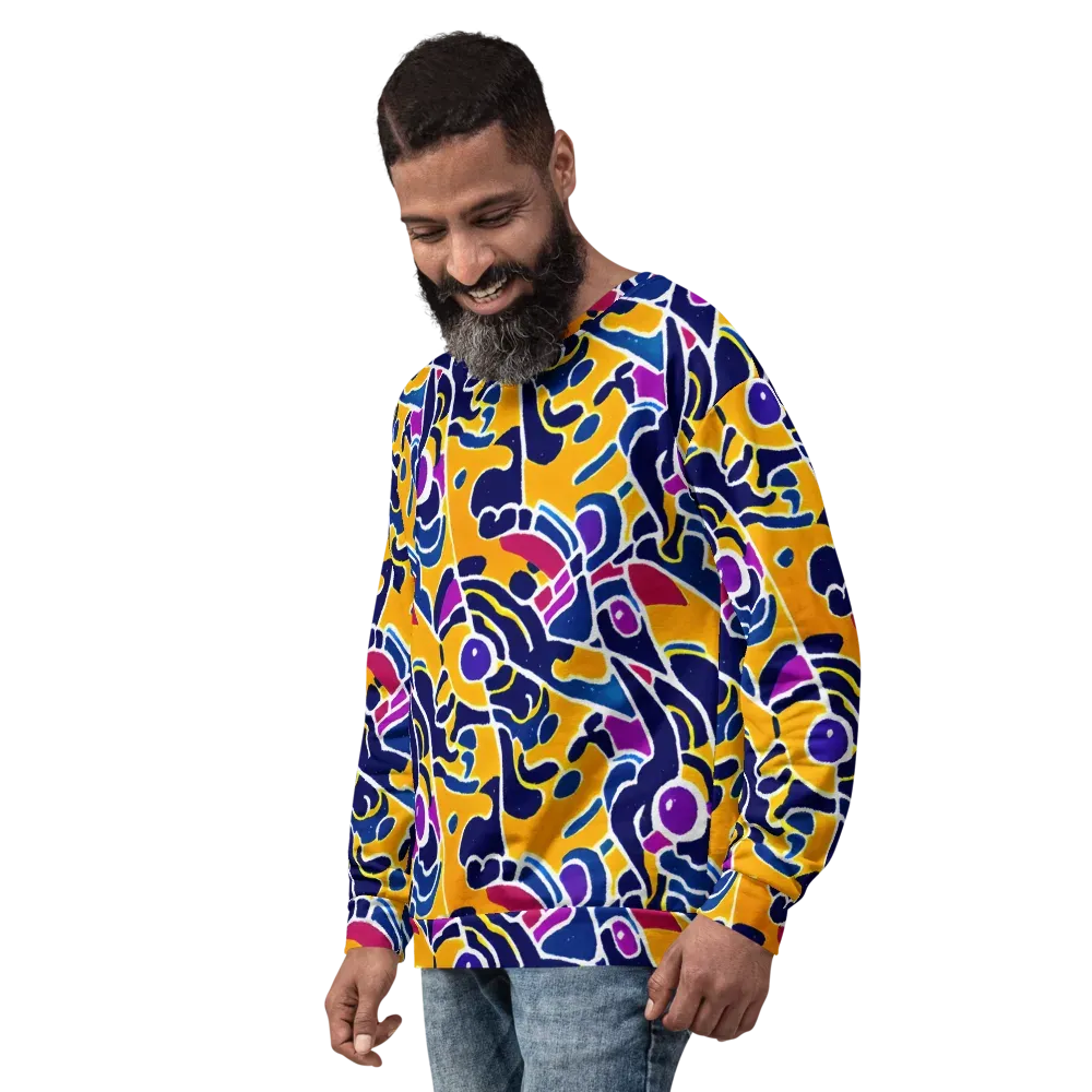 Magma Maze on Sweatshirt — Left Front