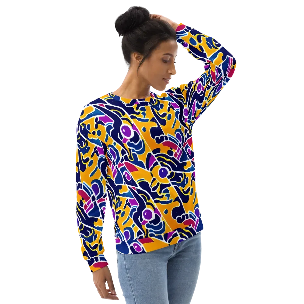 Magma Maze on Sweatshirt — Right Front