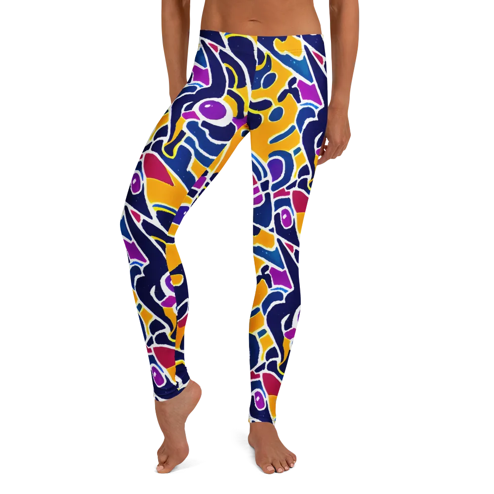 Magma Maze on Leggings — Front
