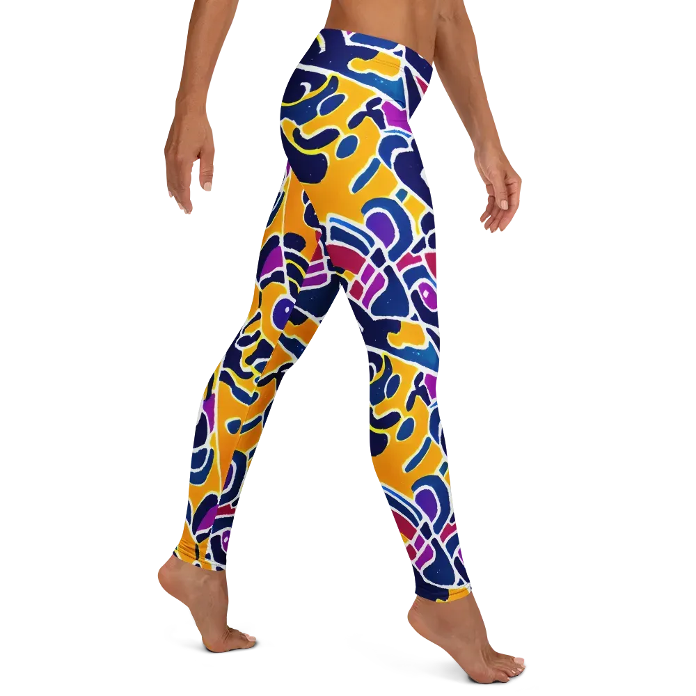 Magma Maze on Leggings — Right