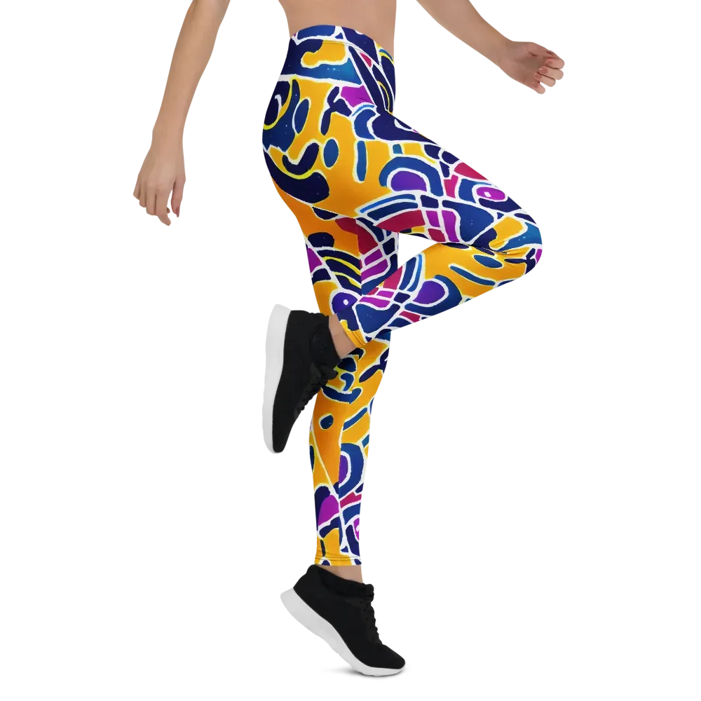 Magma Maze on Leggings — Right