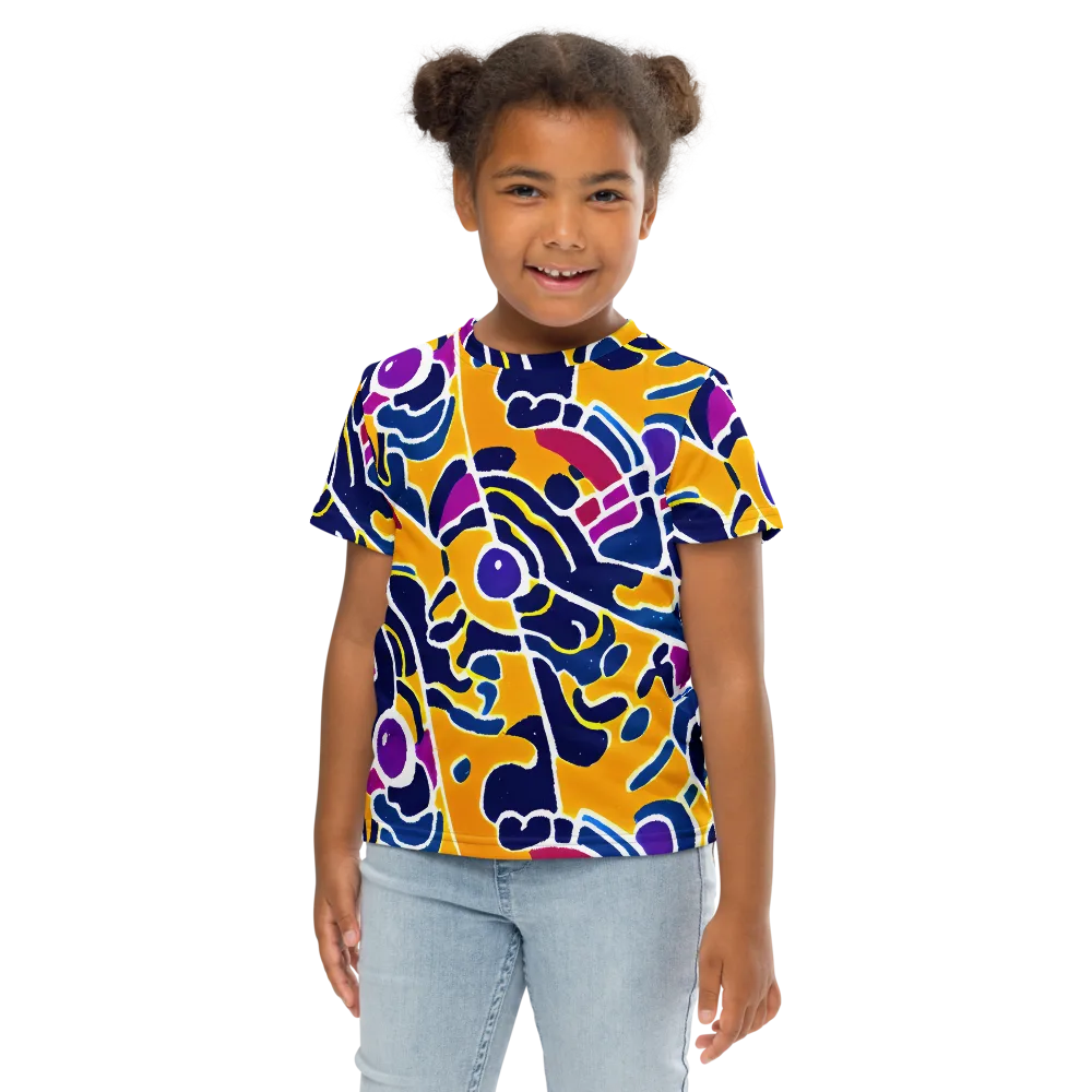 Magma Maze on Kids Crew Neck T-Shirt — Front