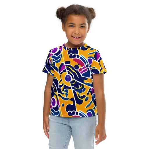 Magma Maze on a Kids Crew Neck T-Shirt