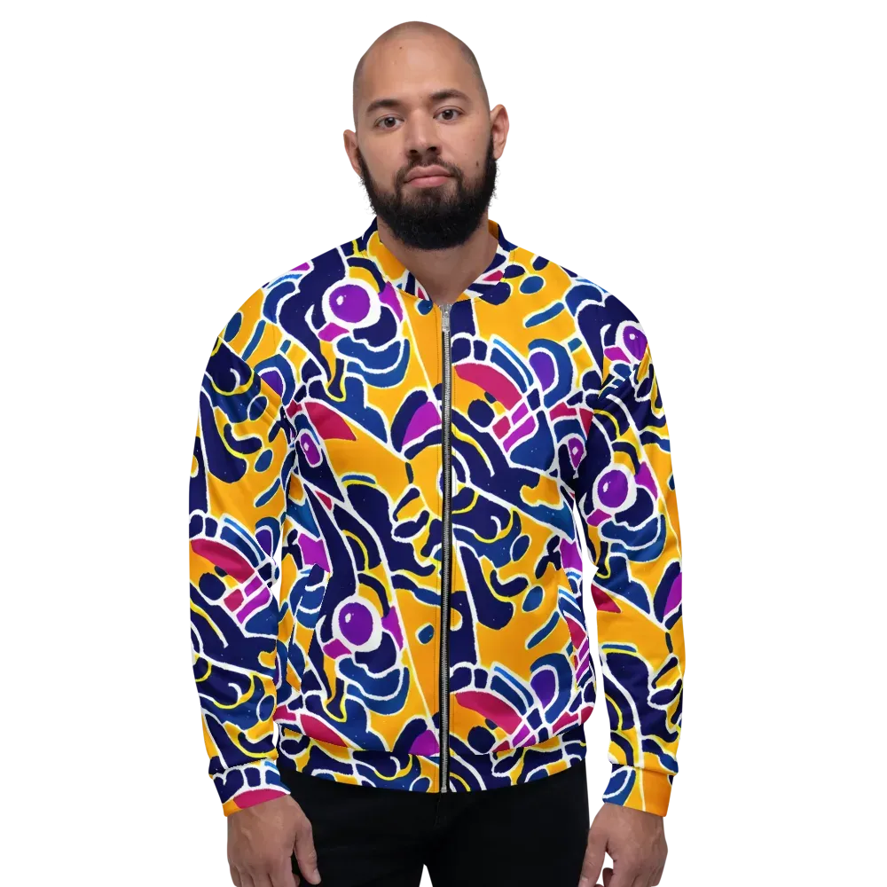 Magma Maze on Bomber Jacket — Front