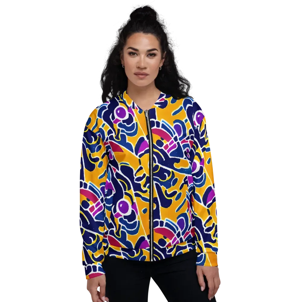 Magma Maze on Bomber Jacket — Front