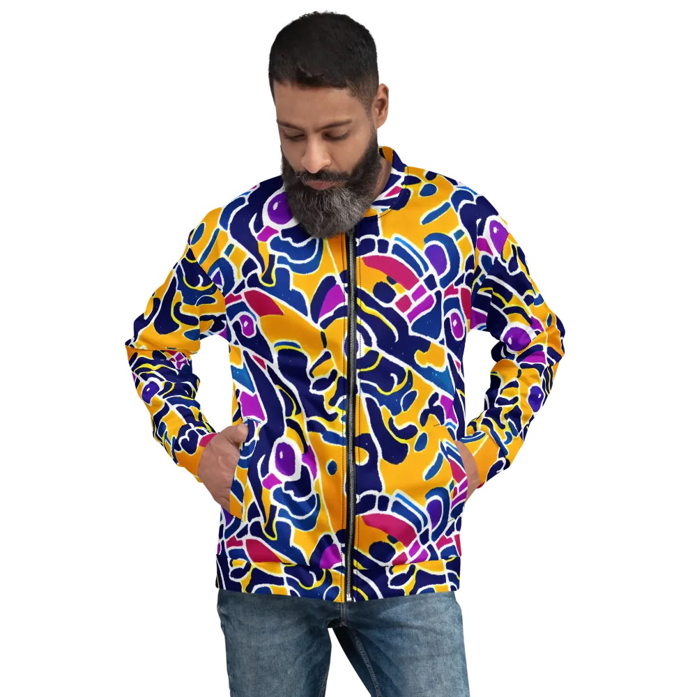 Magma Maze on Bomber Jacket — Front