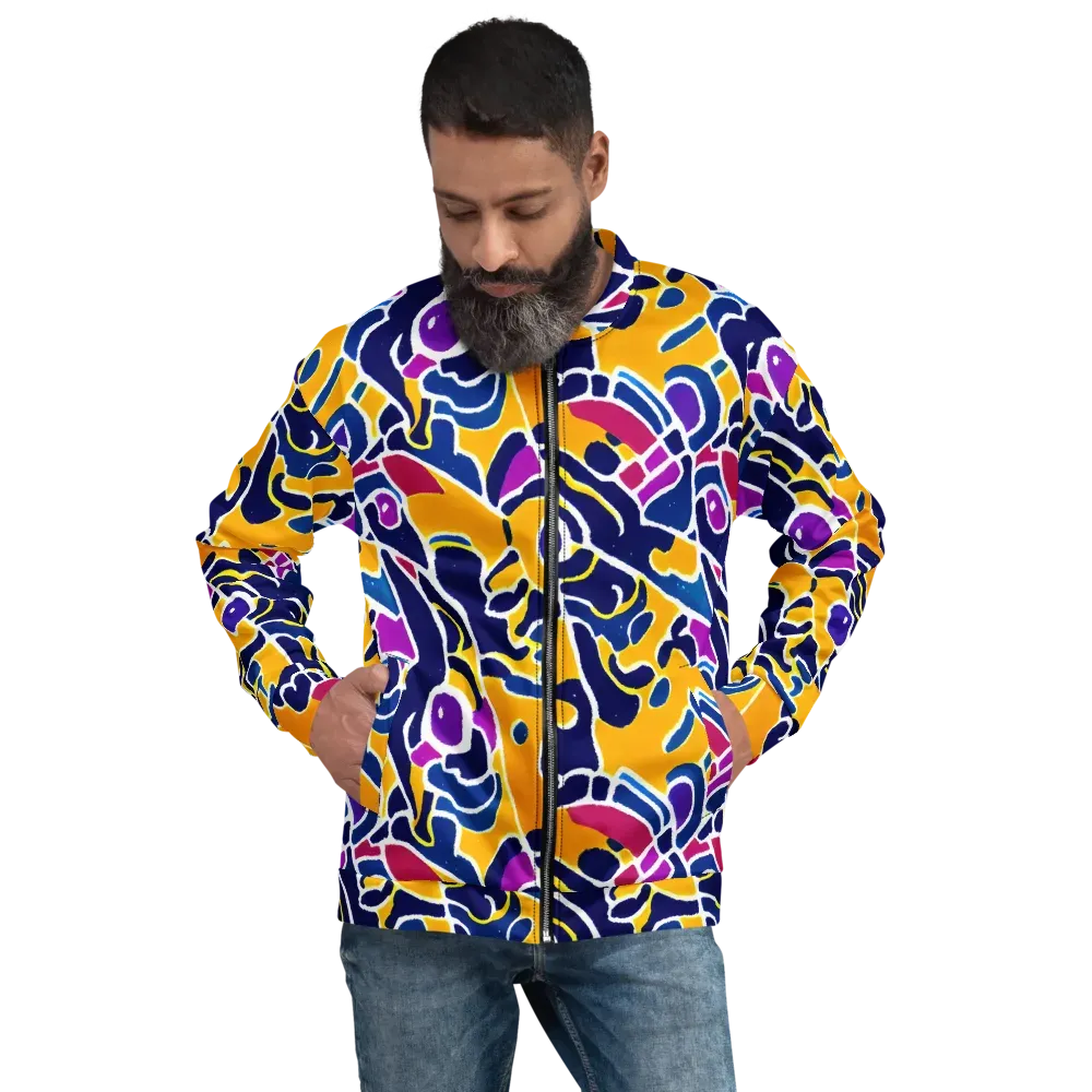 Magma Maze on Bomber Jacket — Front