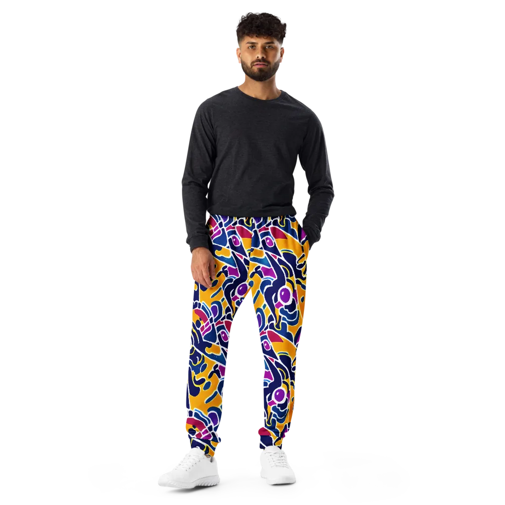 Magma Maze on Men's Joggers — Front