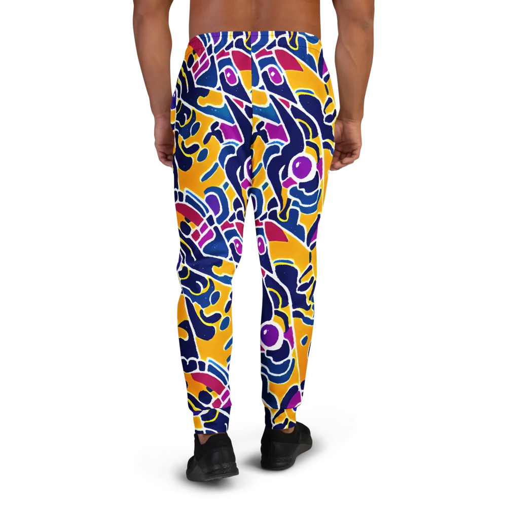 Magma Maze on Men's Joggers — Back