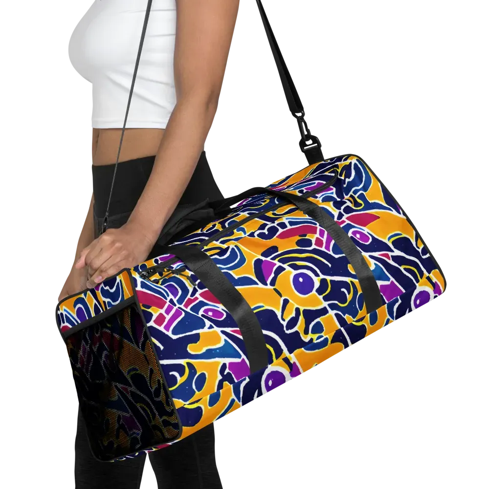 Magma Maze on Duffle Bag — Front