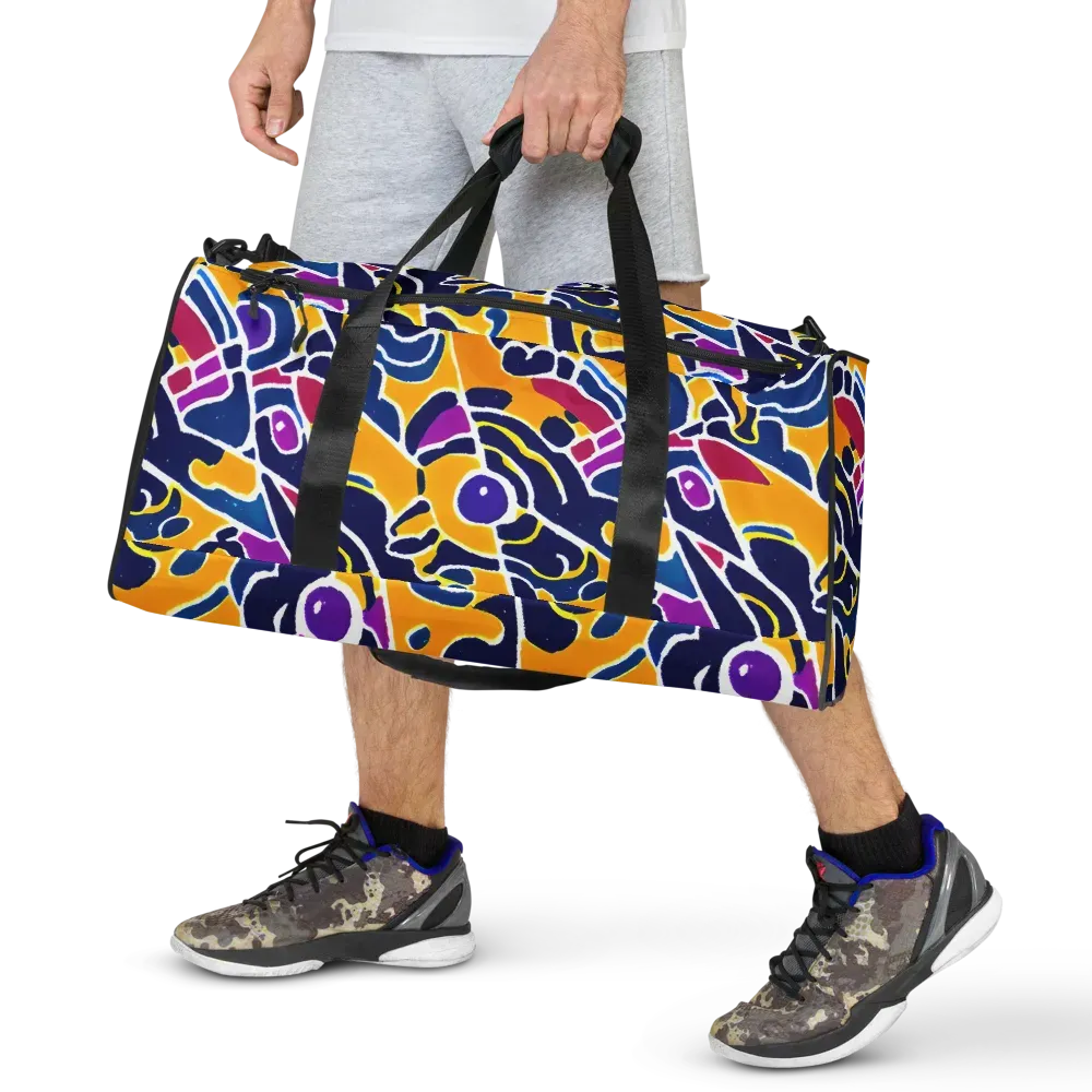 Magma Maze on Duffle Bag — Front