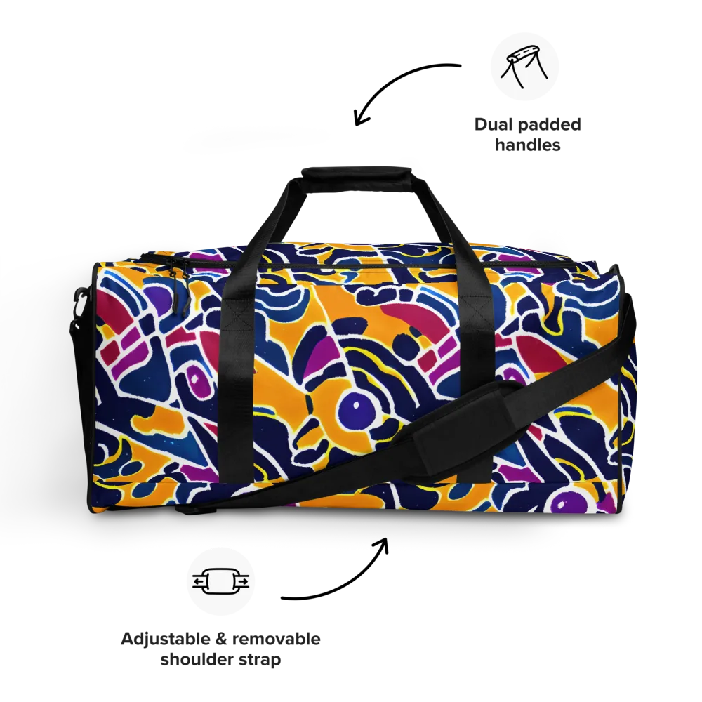 Magma Maze on Duffle Bag — Front