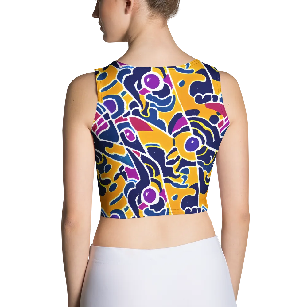 Magma Maze on Crop Top — Back