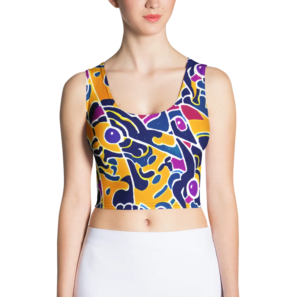 Magma Maze on Crop Top — Front
