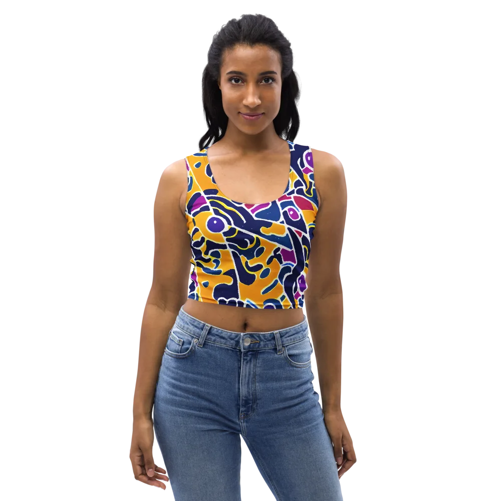 Magma Maze on Crop Top — Front