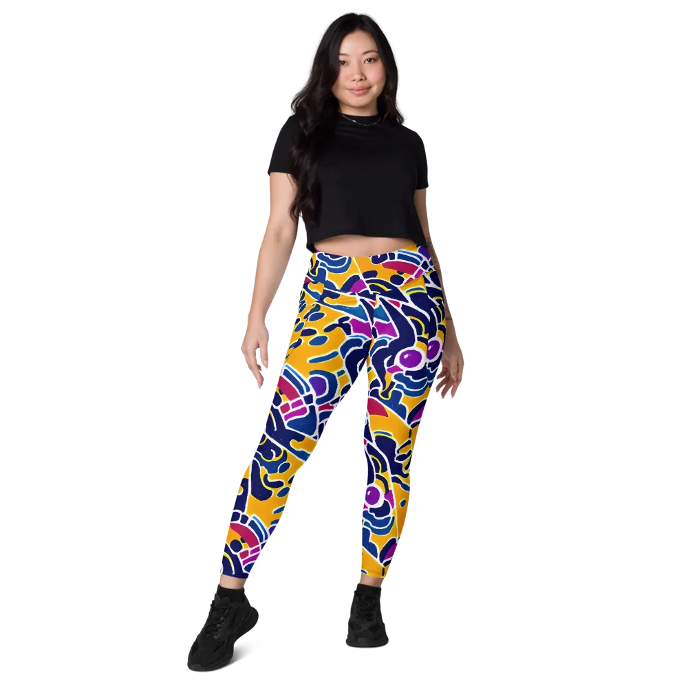 Magma Maze on Leggings with Pockets — Front