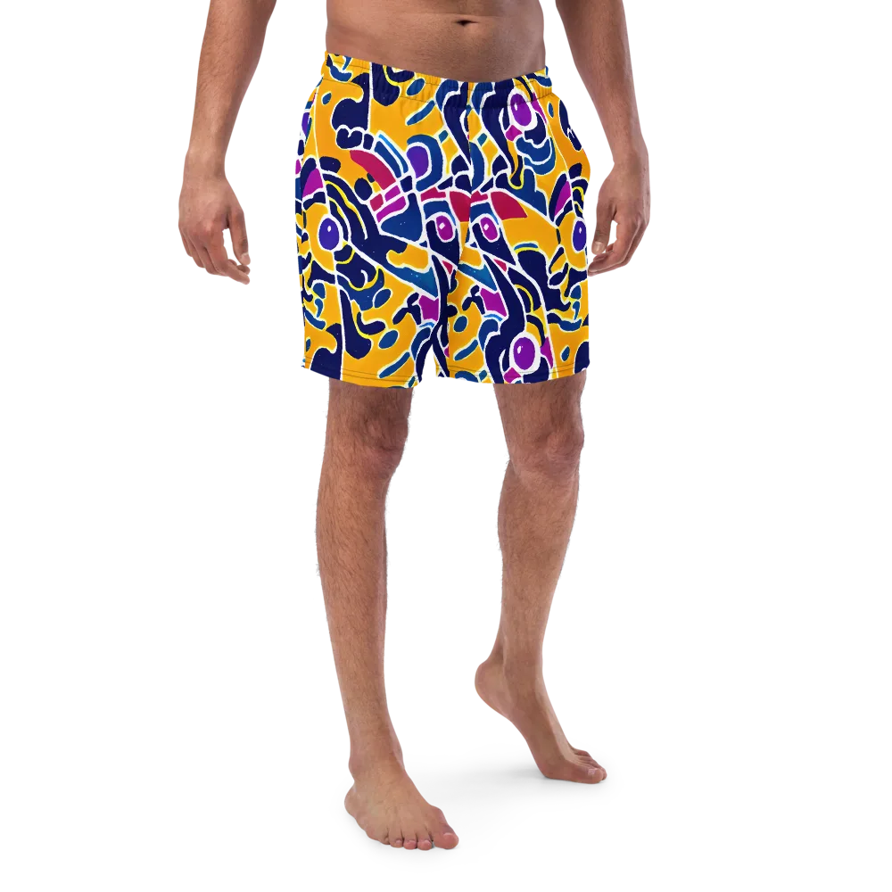 Magma Maze on Swim Trunks — Front