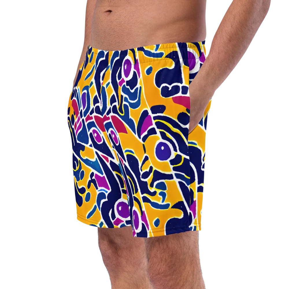Magma Maze on Swim Trunks — Left Front