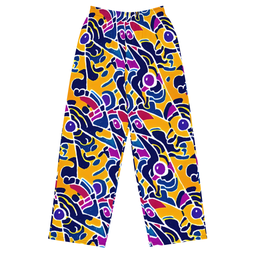 Magma Maze on Wide-Leg Pants — Front