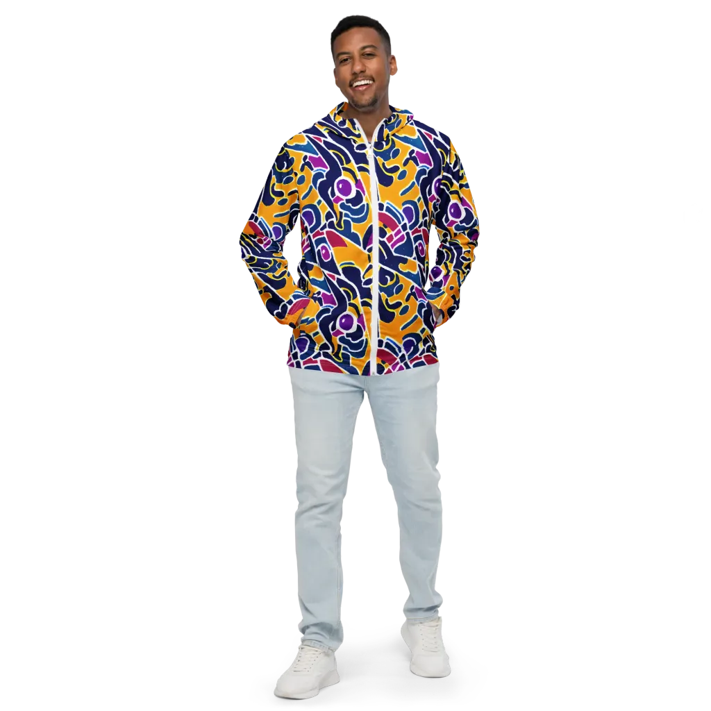 Magma Maze on Men's Windbreaker — Front