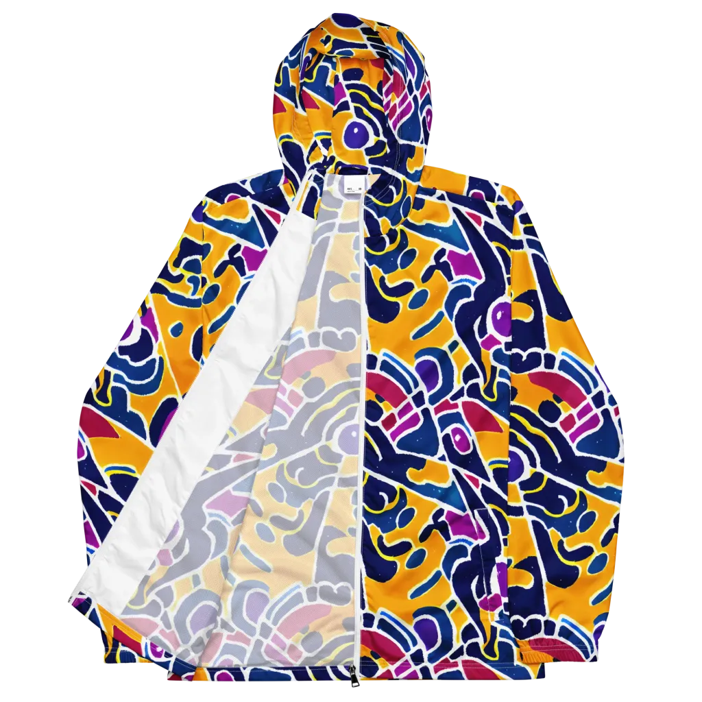 Magma Maze on Men's Windbreaker — Front