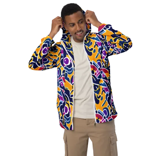 Magma Maze on a Men's Windbreaker