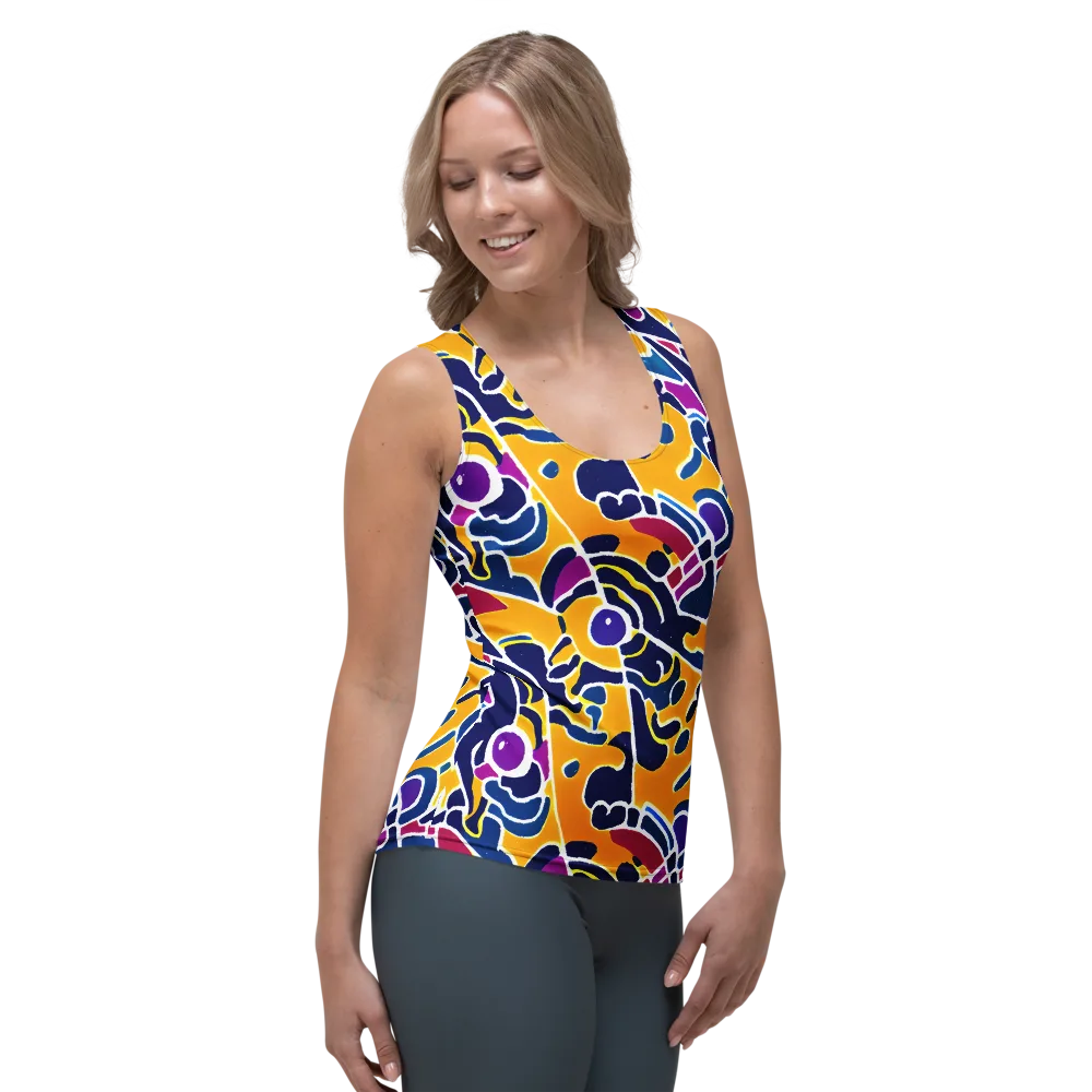 Magma Maze on Women's Tank Top — Right Front