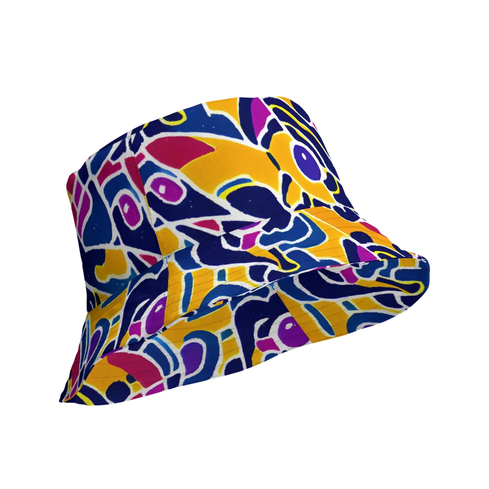 Magma Maze on Reversible Bucket Hat — Product details Outside