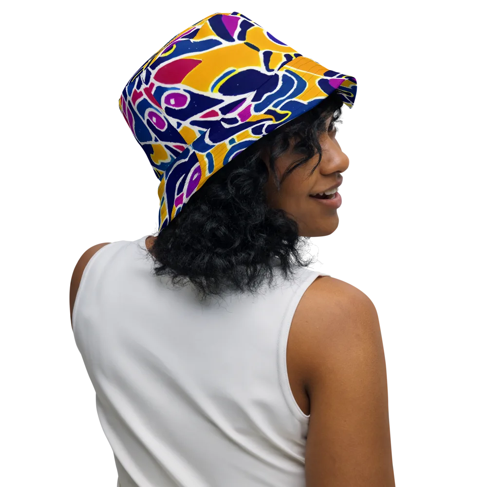 Magma Maze on Reversible Bucket Hat — Right Outside