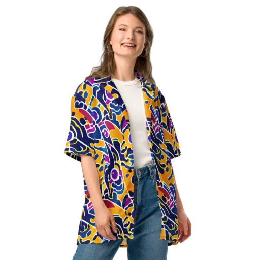 Magma Maze on a Button Shirt