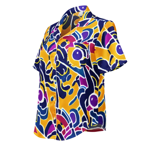 Magma Maze on a Women's Short Sleeve Pajama Top