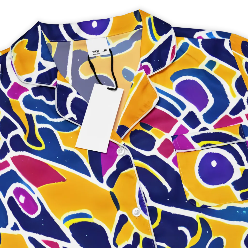 Magma Maze on Women's Short Sleeve Pajama Top — Product details