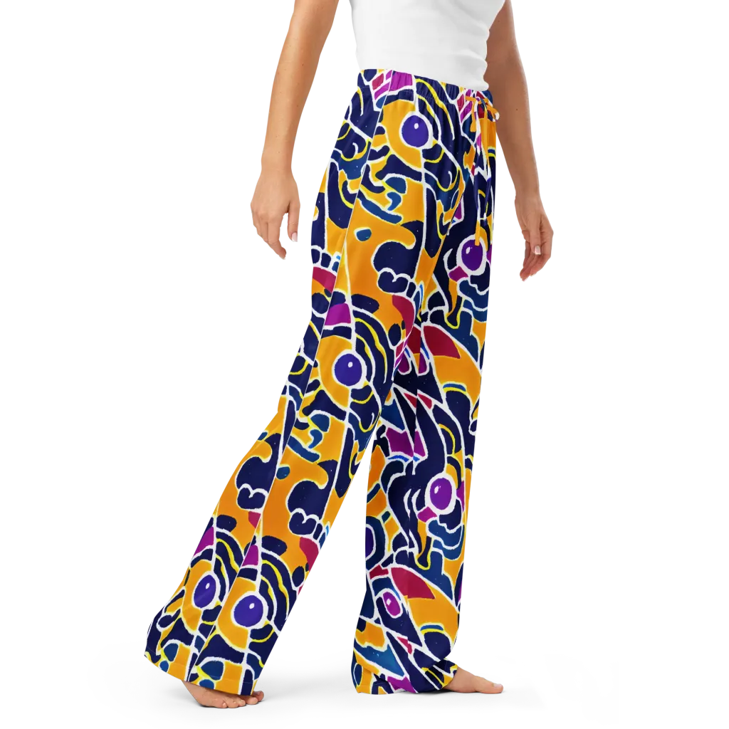 Magma Maze on Women's Pajama Pants — Right Front