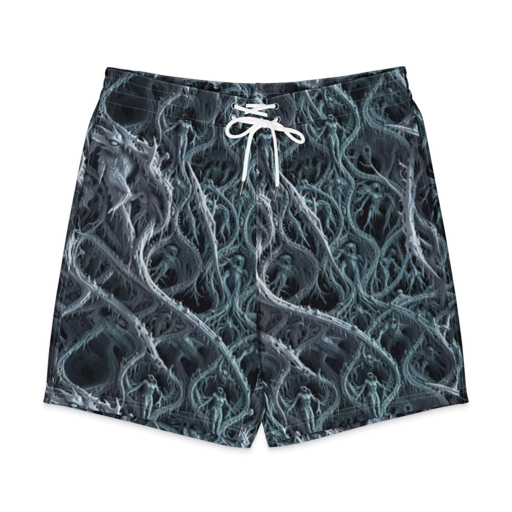 Thornbound Night on Men's Board Shorts — Front