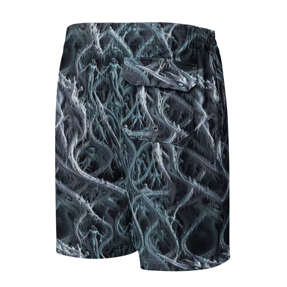 Thornbound Night on Men's Board Shorts — Back