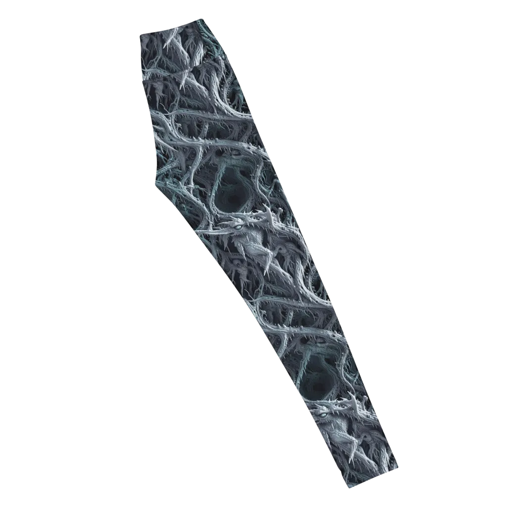 Thornbound Night on Yoga Leggings — Right