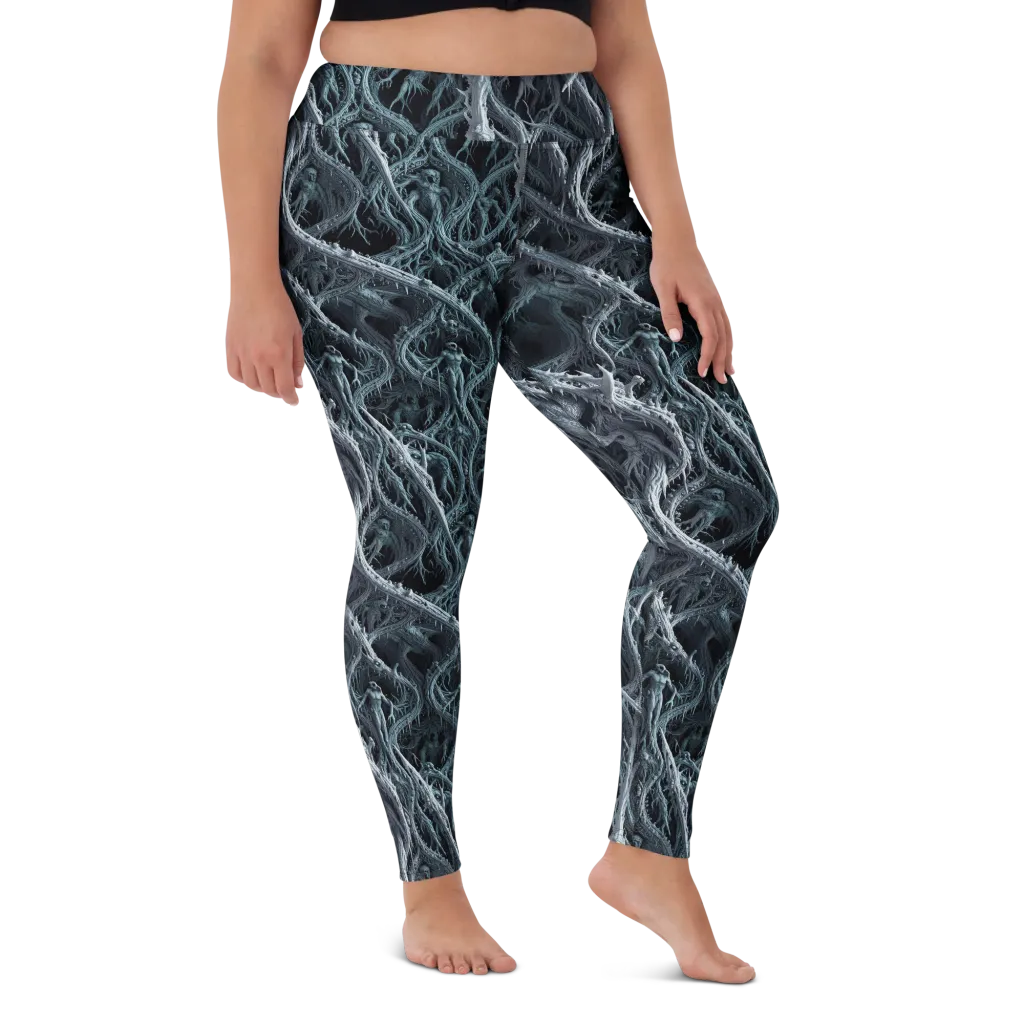 Thornbound Night on Yoga Leggings — Front