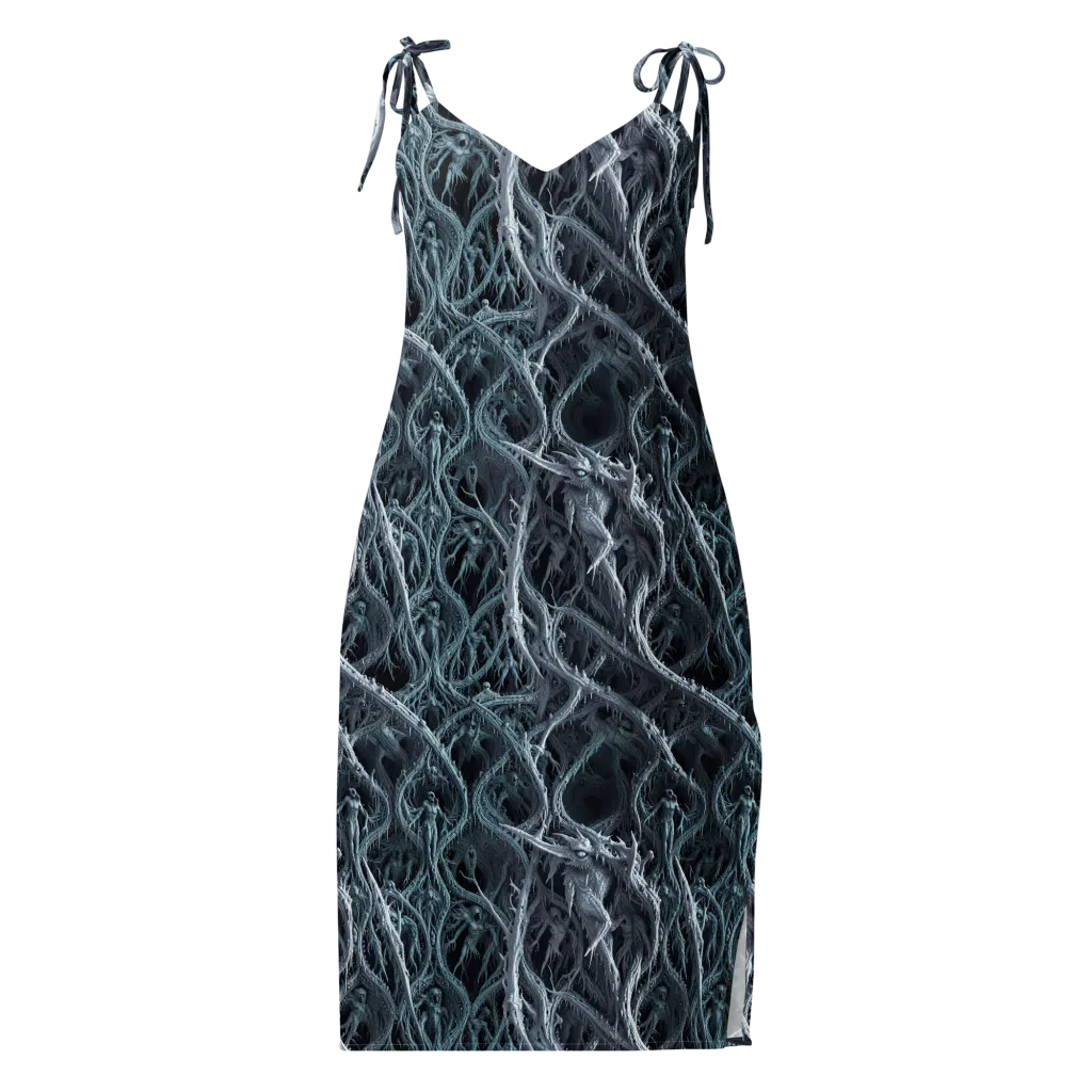 Thornbound Night on Slip Dress — Front
