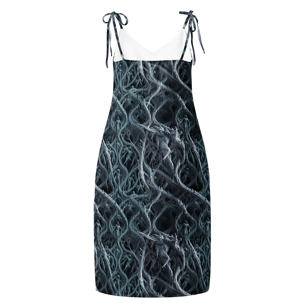 Thornbound Night on Slip Dress — Back