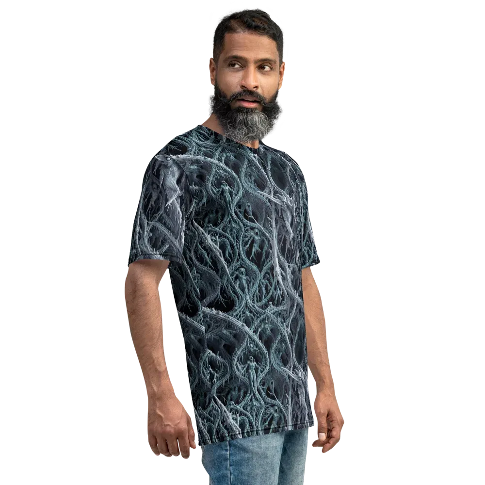 Thornbound Night on Men's Crew Neck T-Shirt — Right