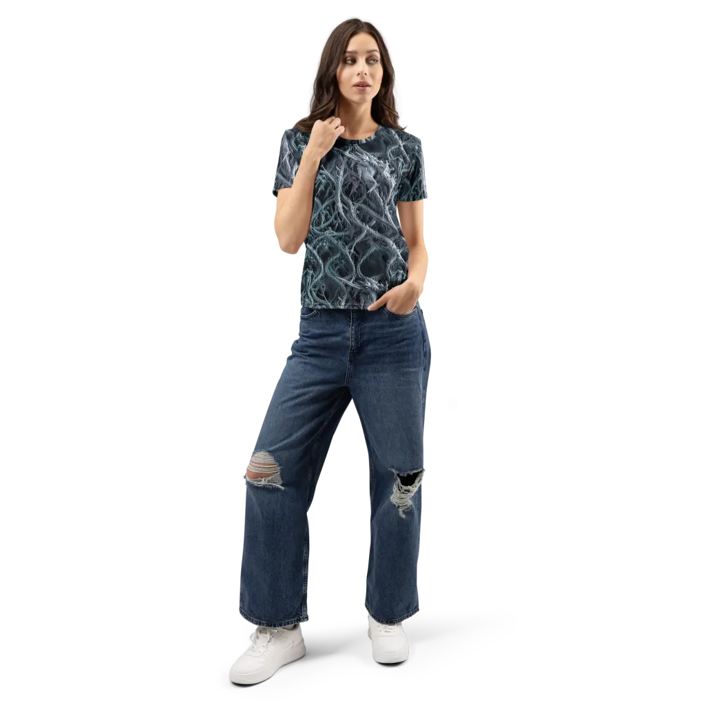 Thornbound Night on Women's Crew Neck T-Shirt — Front