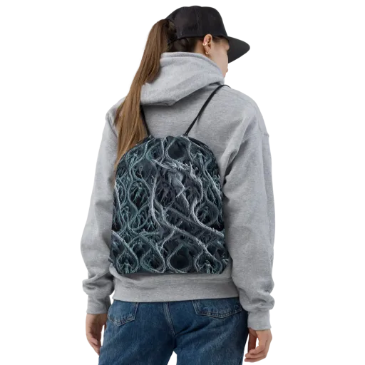 Thornbound Night on a Drawstring Bag